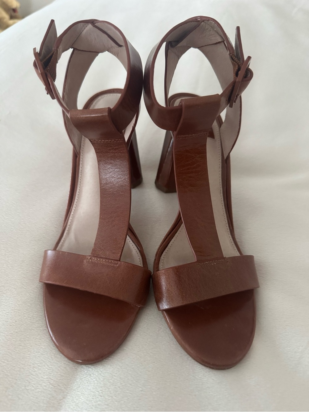 Louise et Cie Nalah Sz 6M EU 36.5 Women's Leather Heeled Strappy Sandals
Brown